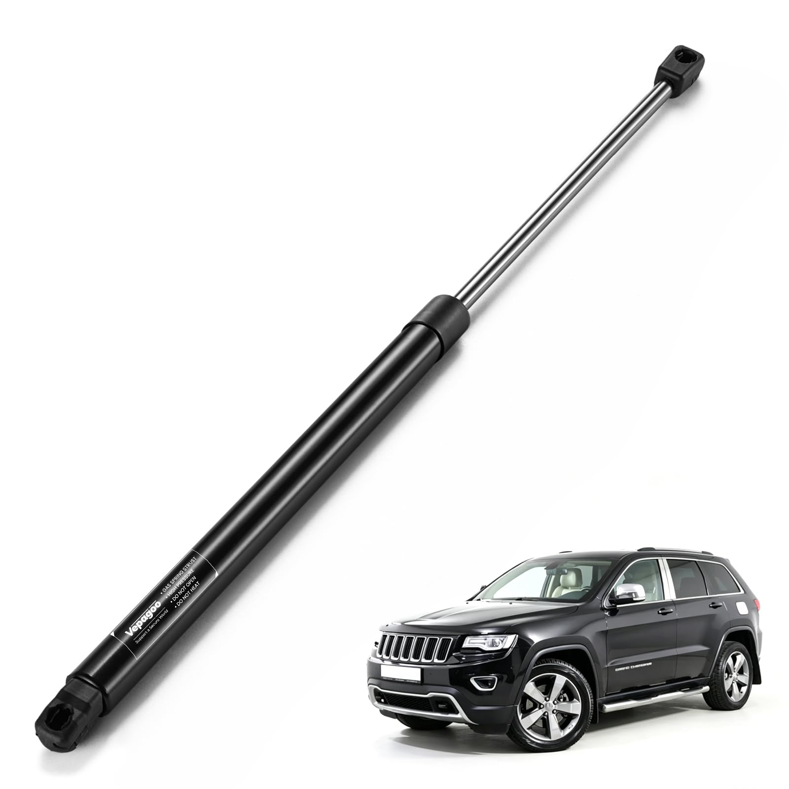 Vepagoo 55113748AA Front Hood Struts for Jeep Grand Cherokee 2011-2020, Hood Shocks for Dodge Durango 2011-2022 with Factory Aluminum Hood Lift Support, SG214069, 6485, 2 Pcs
