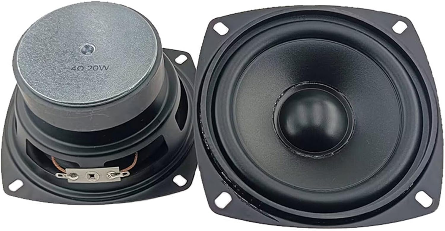 2Pcs Low Frequency Speakers 4inch 4Ohm 20W Waterproof Full Requency Bass Speaker Tweeters 2Pcs Low Frequency Speakers 4inch 4Ohm 20W Waterproof Full Requency Bass Speaker Tweeters
