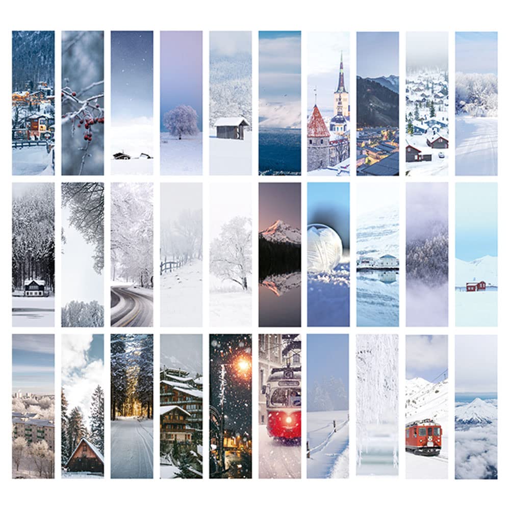 Philadelphia Landscape Painting Bookmark Paper Cards Bookmarks Gift for KidsTeacher Women Men Teens College Students, 30 PCS (Landscape Painting)