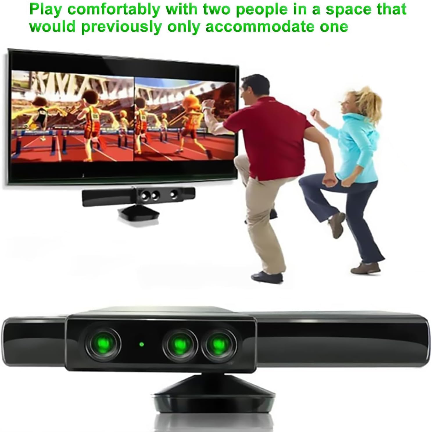 OSTENT Super Zoom Wide-Angle Lens Sensor Range Reduction Adapter for Microsoft Xbox 360 Kinect