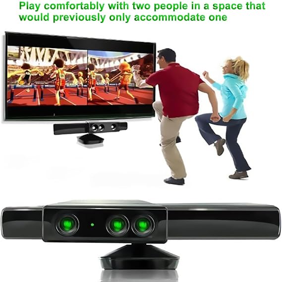 OSTENT Super Zoom Wide-Angle Lens Sensor Range Reduction Adapter for Microsoft Xbox 360 Kinect