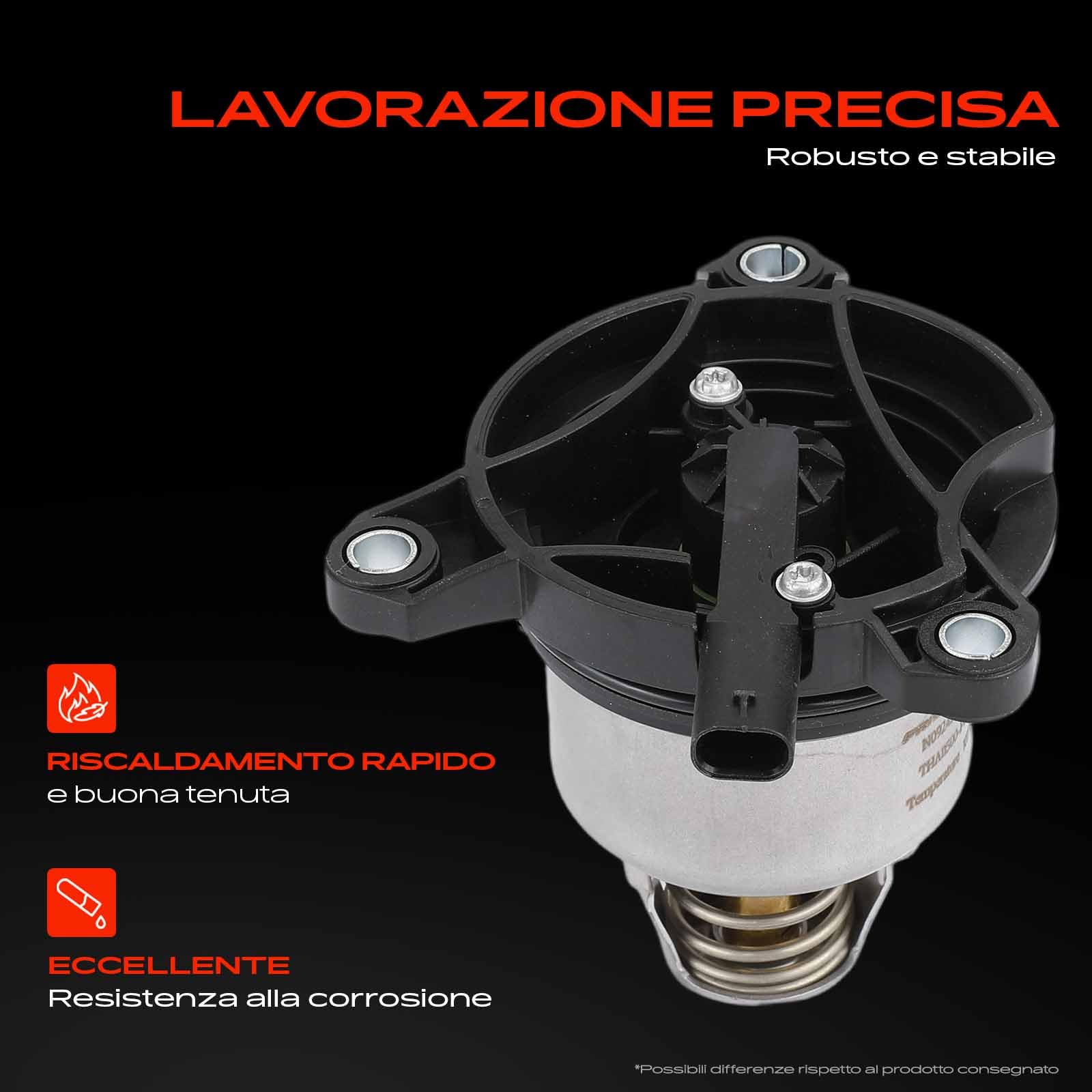 Frankberg Termostato del liquido di raffreddamento 2 Poli PAB121115 | Compatibile con: A6 Avant 4A5, A7 Sportback 4KA, Q8 4MN 4MT, Q7 4MB 4MG 4MQ, A8 4N2 4N8 4NC 4NL