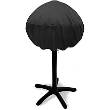 SHINESTAR Grill Cover for George Foreman, Waterproof 600D Heavy Duty Outdoor Indoor Electric Grill Cover, Small Round BBQ Cover for Techwood, Cuisinart, Homewell, Weber Jumbo Joe Charcoal Grill
