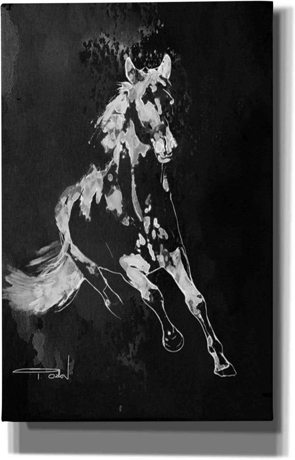 Epic Graffiti 'Wild Running Horse 2' by Irena Orlov, Canvas Wall Art, 12"x18"