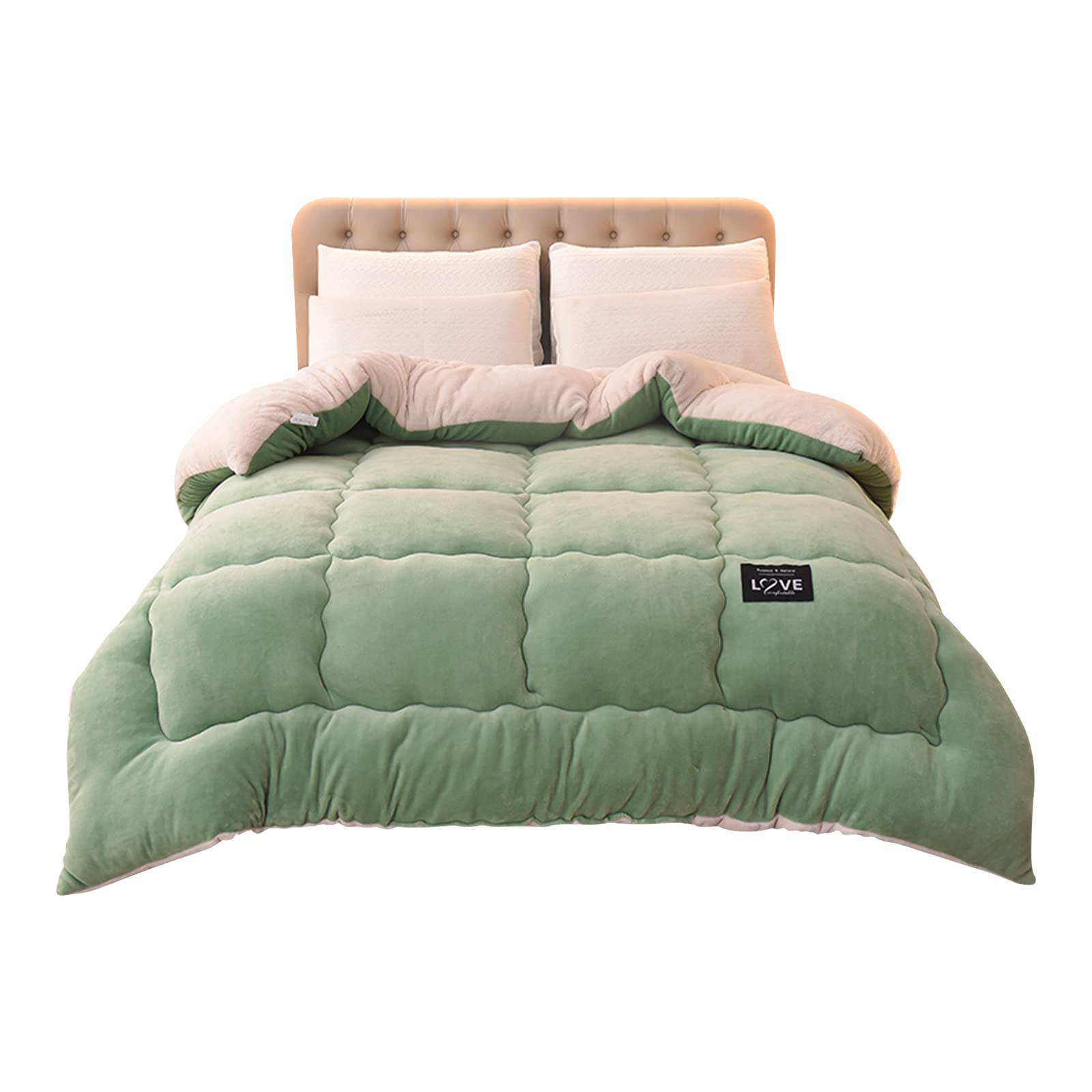 Ergocar Manta, Acogedora Manta Reversible de Sherpa, Mantas de Peluche Extra Suaves y Esponjosas, Manta Gruesa de Invierno para Sofá, Cama, Viaje, Sala de Estar