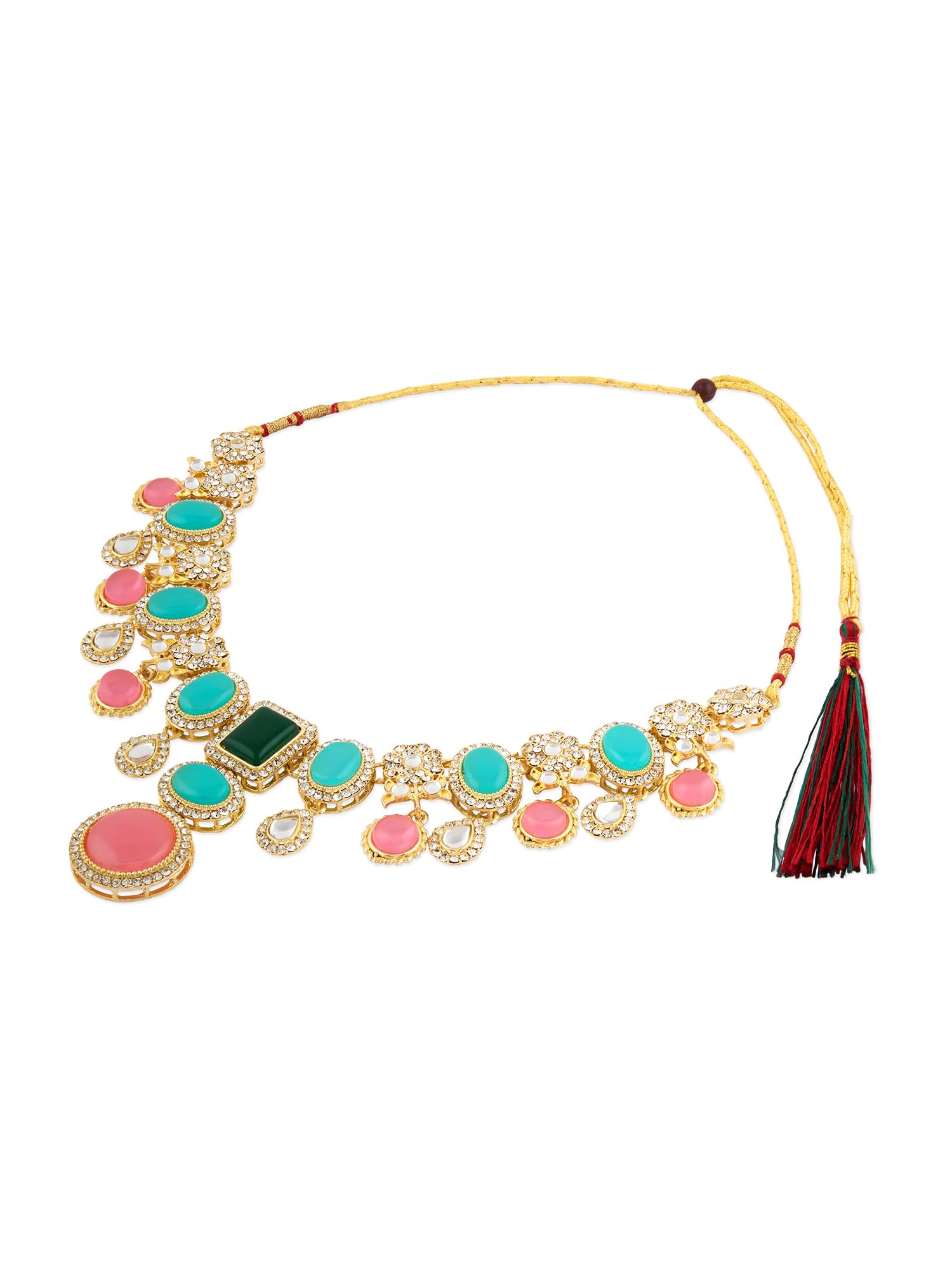 Austrian Diamonds Choker Necklace & Earring Set - ZPFK17552