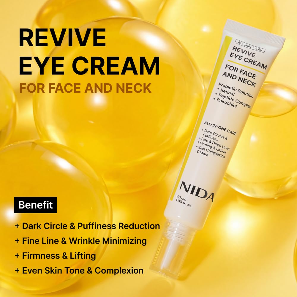 Amazon.com: NIDA Revive Eye Cream For Face And Neck | Probiotics