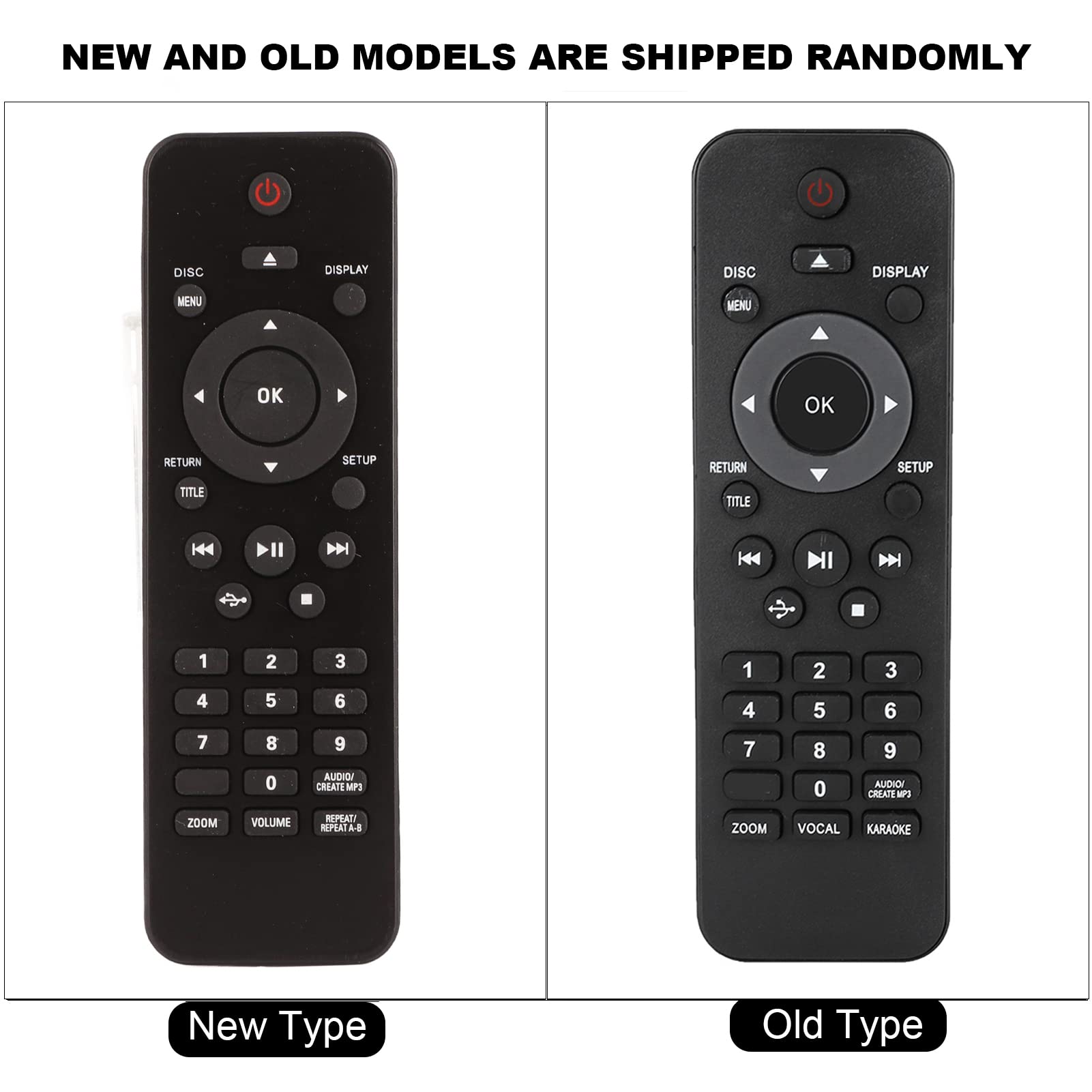 Original TV Remote Control for DVD Player,Replacement TV Remote Control Controller Universal for DVP5982C1/37B DVP3350K DVP3386K DVP3310K - Image 3