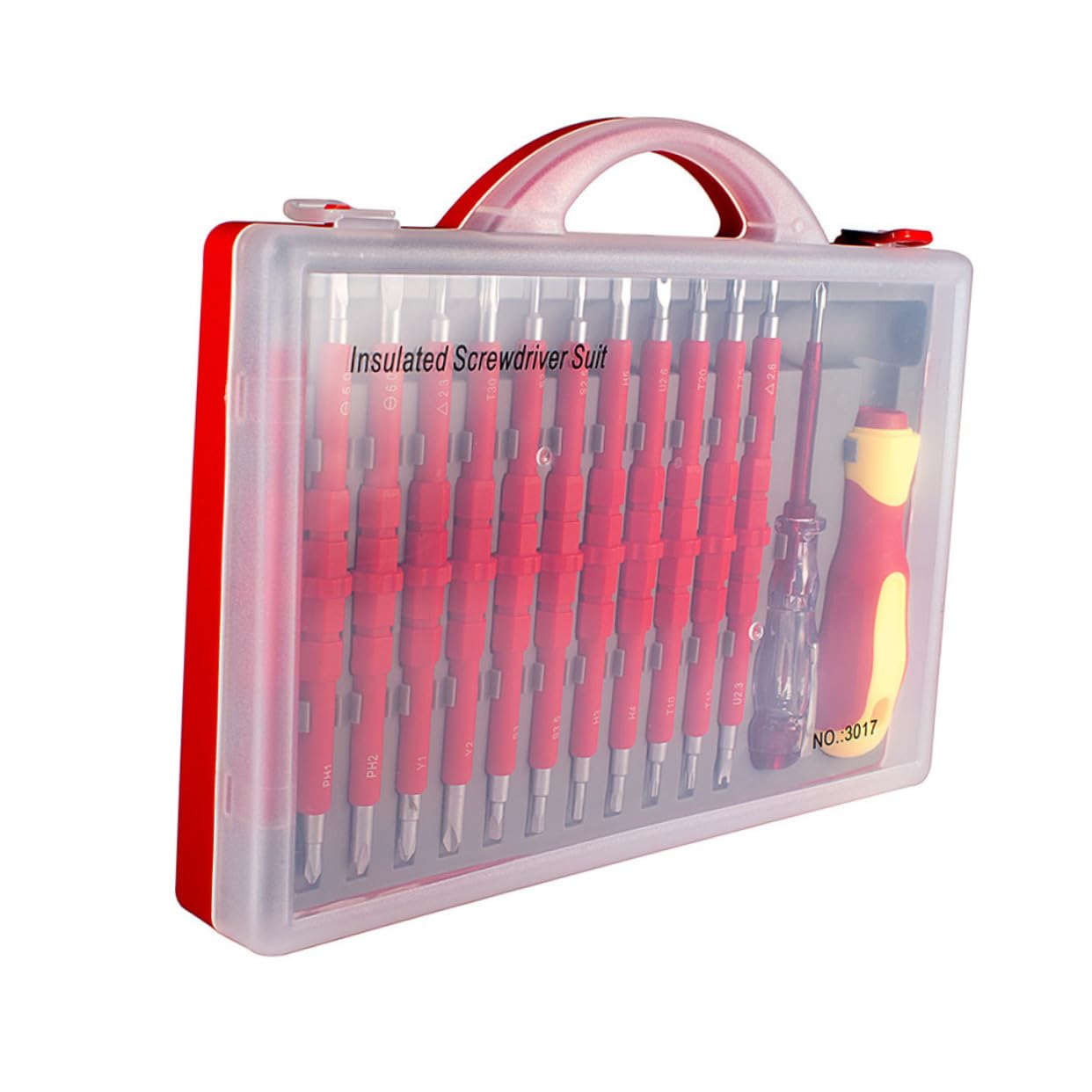 Kit Cacciaviti Elettricista Isolati 26 in 1 Porta Viti