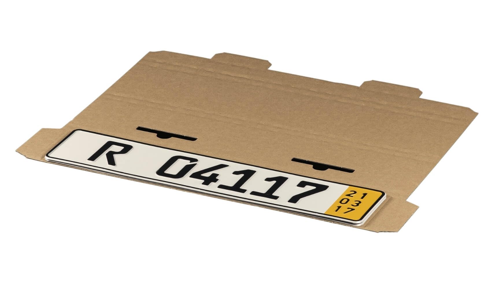 60x KFZ-Kennzeichen-Verpackung