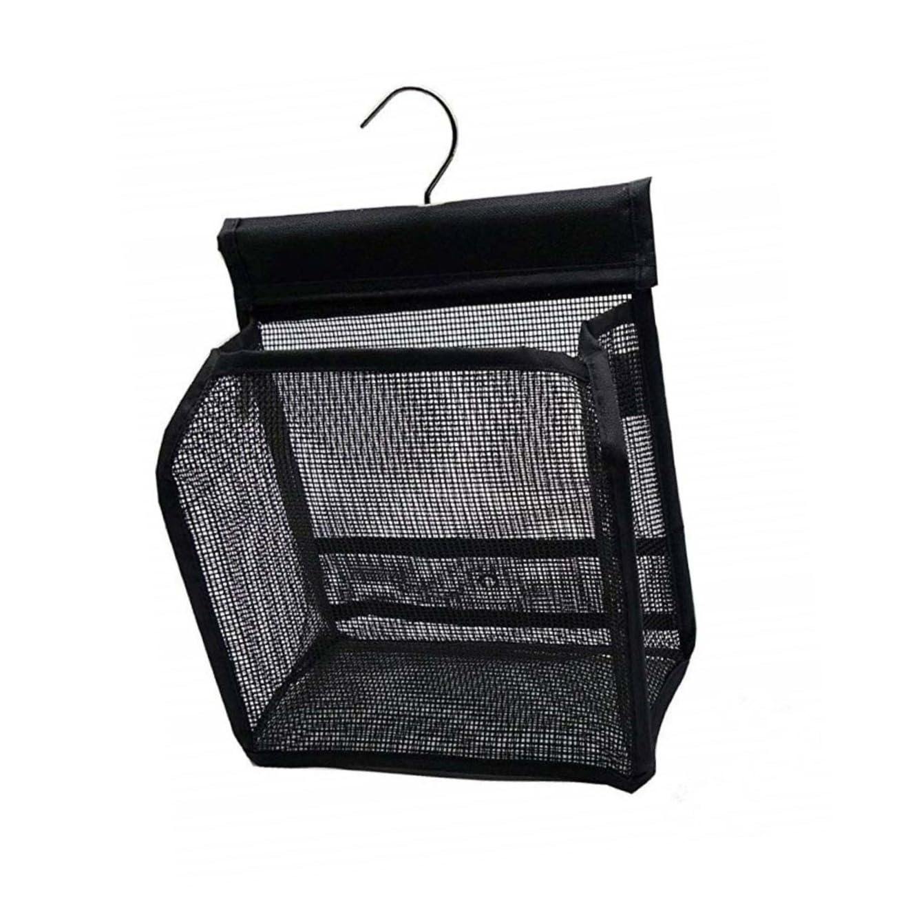VICASKY Cestino Portaoggetti Doccia da Appendere 3 Pezzi in Pvc Nero | Interno Profondo, per Accessori Doccia e Bagno, Formato Pratico per Viaggio