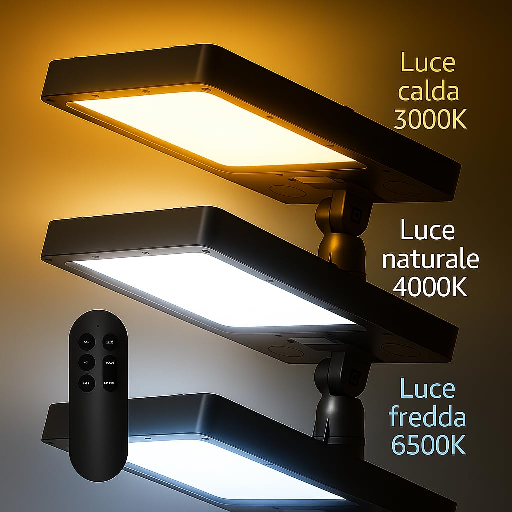 Dopa Lampione LED Solare 240W da Esterno con Palo e Base Faro Lampada Solare per Giardino Cortile Kit Completo con Telecomando Magnetico IP54 Metallo e ABS con 3 Temperature di Luce 3000K/4000K/6500K