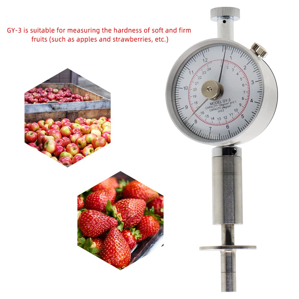 Tragbarer Zeiger-Fruchthärteprüfer, Frucht-Penetrometer for Äpfel, Birnen, Weintrauben, Orangen, Frucht-Sklerometer GY-3 GY-2 GY-1(GY-2)