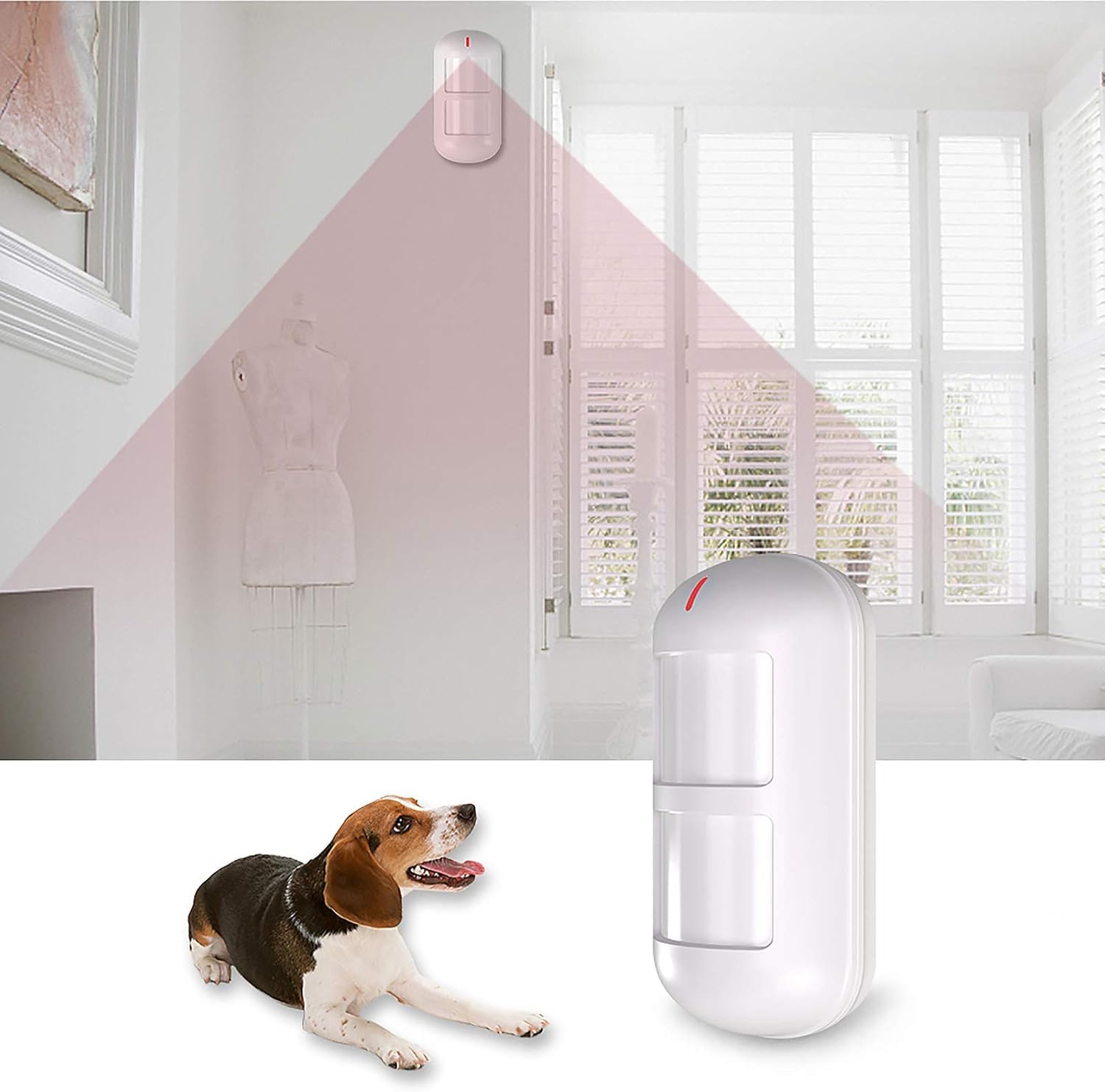 Wolf Guard LB-12WF Sirène d'Alarme WiFi sans Fil, Système d'Alarme de Sécurité pour la Maison, Garage et Abri de Jardin, Contrôle par Application