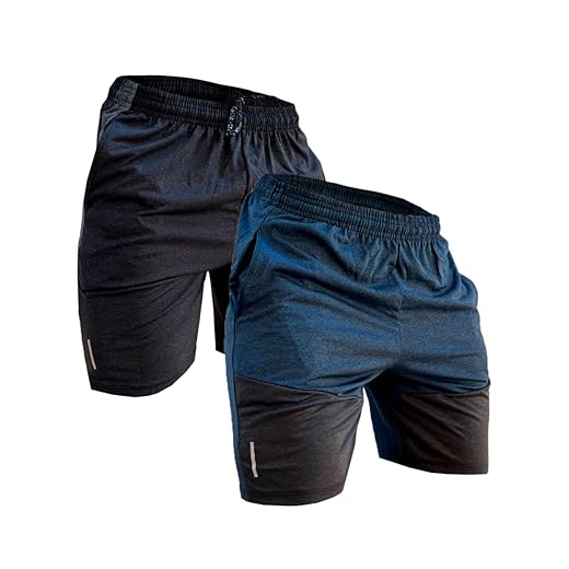 Génerico Kit 2 Shorts Masculinos Dry Fit Bermuda Academia Fitness Treino