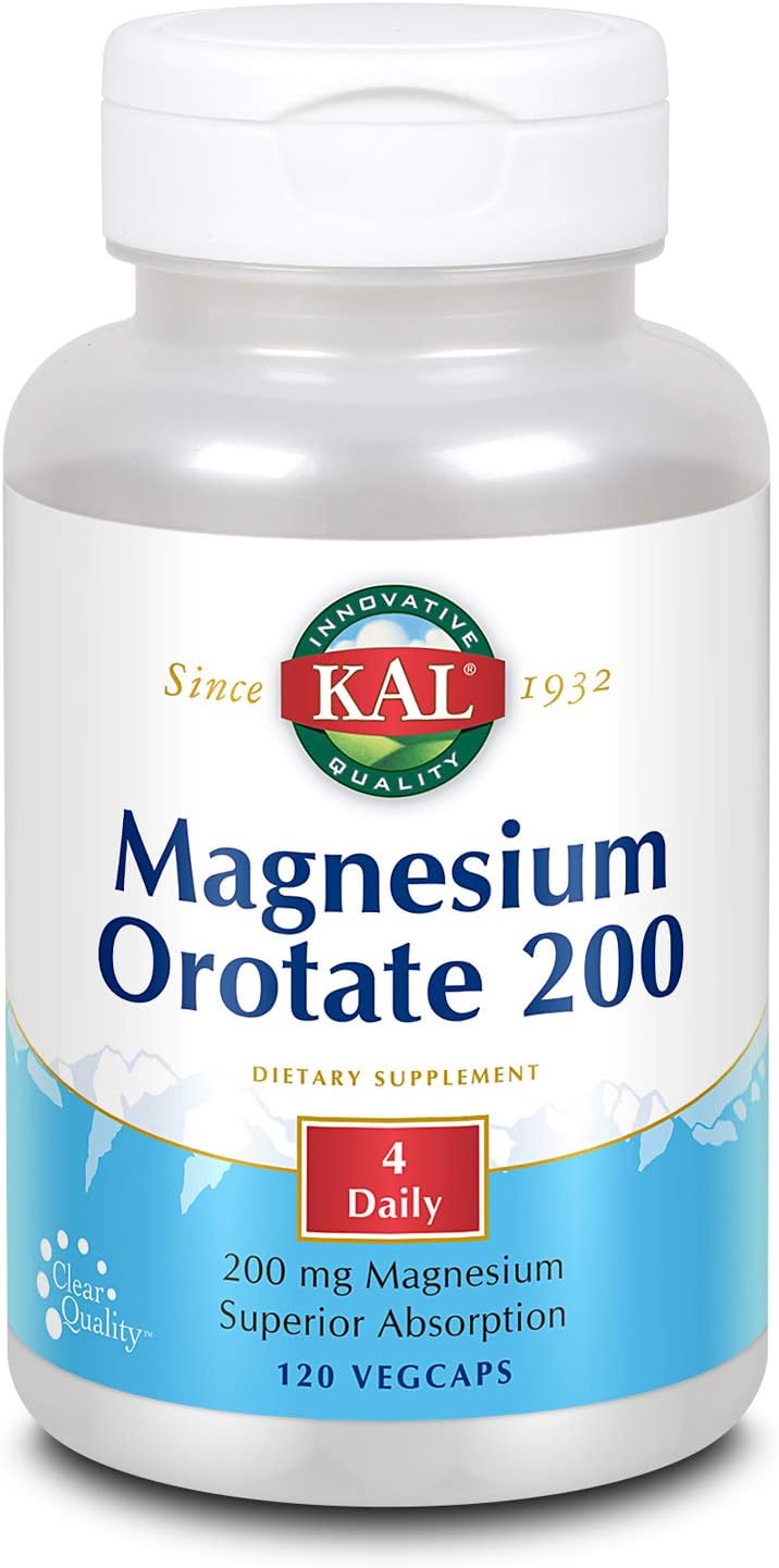 KAL - Magnesium Orotate, 200 mg, 60 tablets