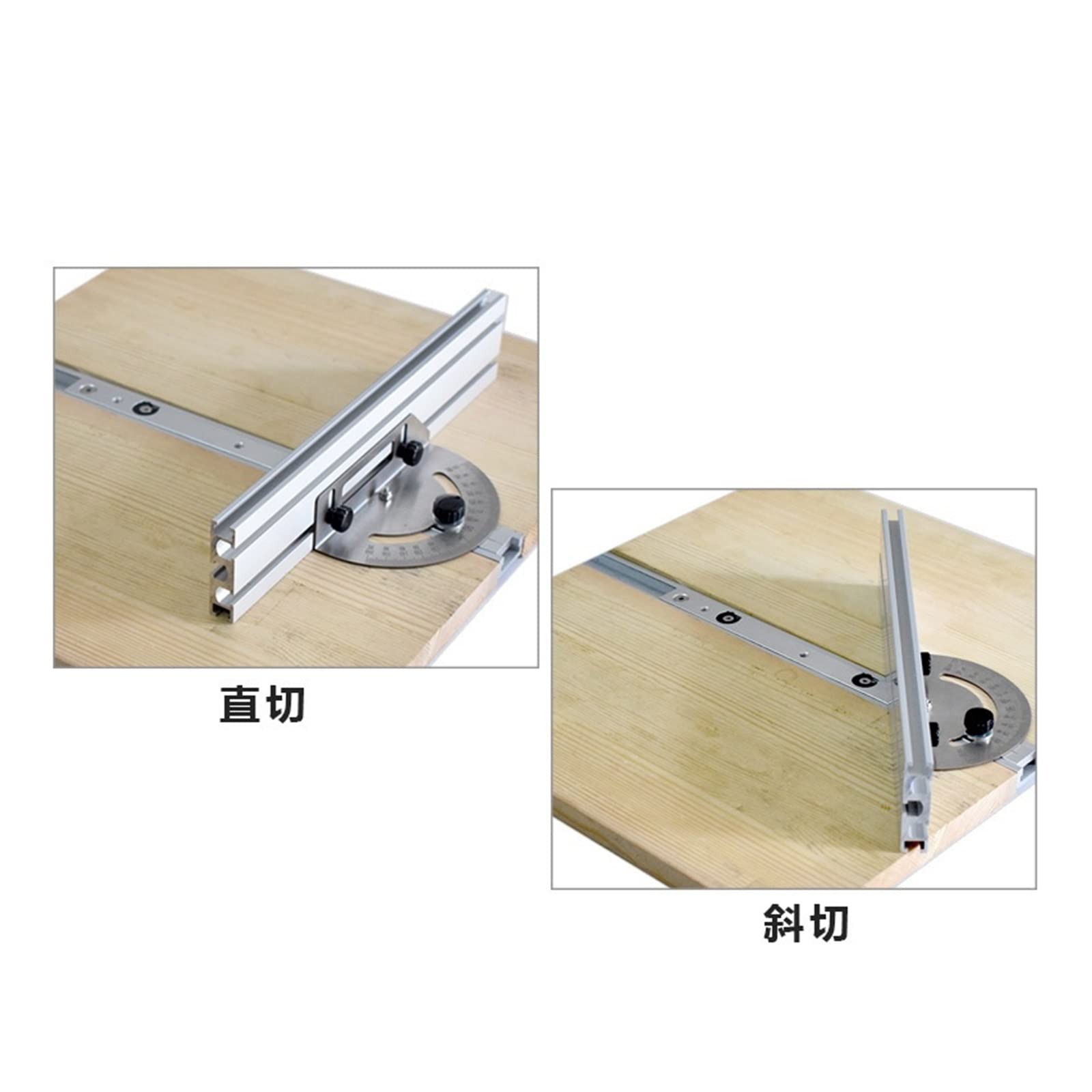 Frezarka do drewna miernik kąta linijka montażowa do pił stołowych z t-track do piły stołowej Router DIY narzędzia stolarskie(Type2)