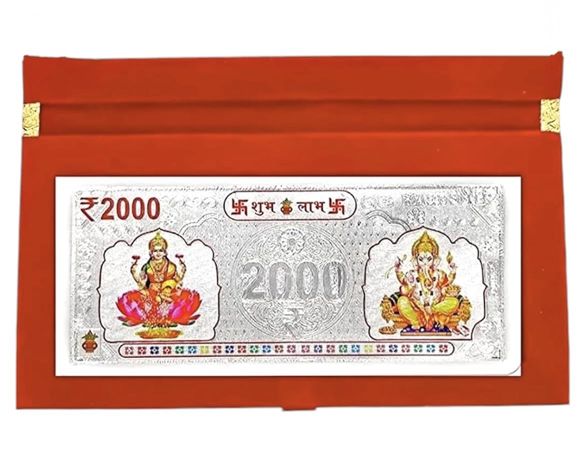 LVA CREATIONS Fine pure Silver Currency Note coin bar of 2000 lakshmi ganesh laxmi with 999 Purity for gift in happy birthday gift & happy anniversary gift festive gift pack for pooja & Dhanteras diwali. gift for wife birthday wedding special (B0841M3V2B) Amazon Price History, Amazon Price Tracker
