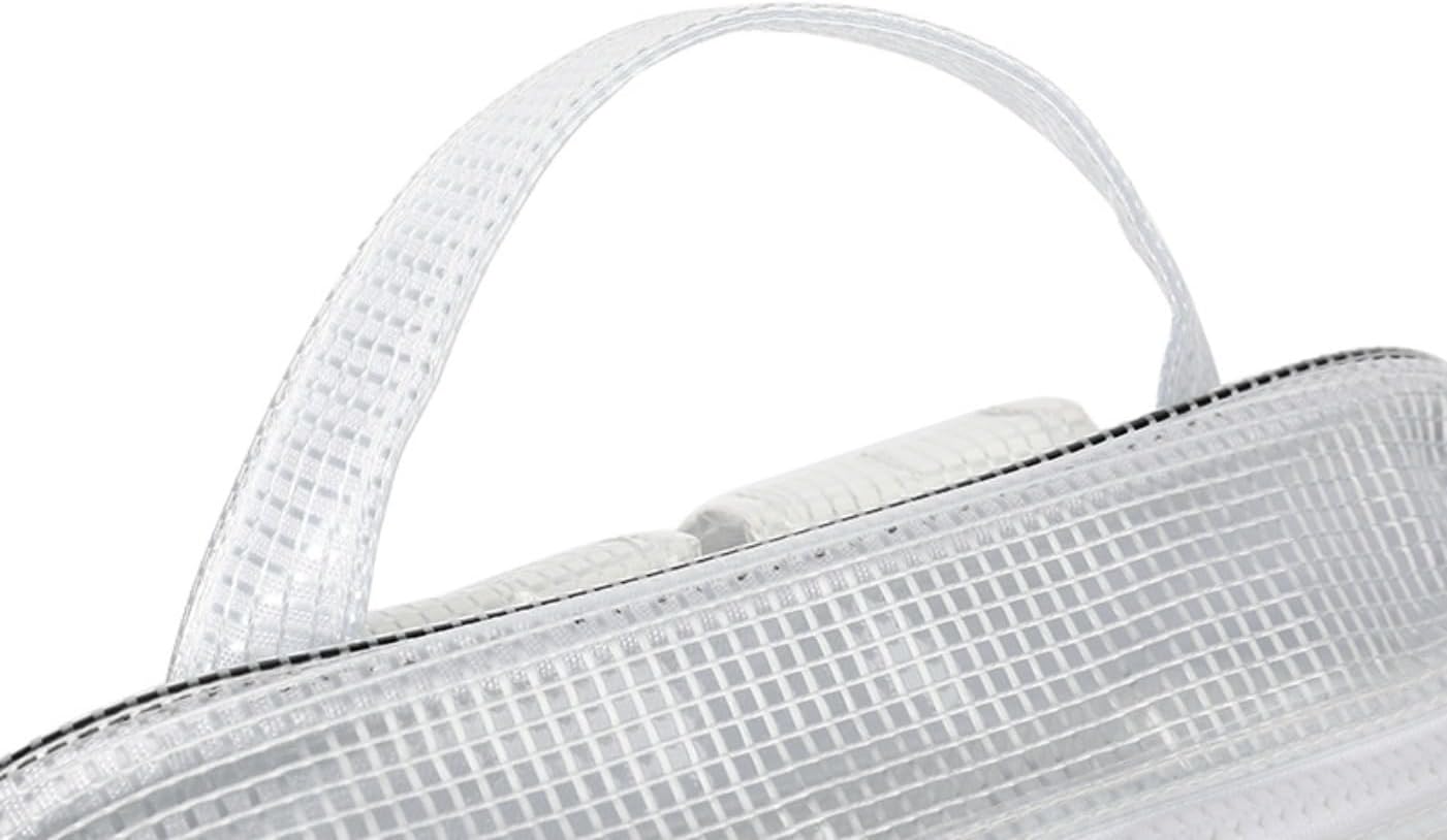 [Vilom] 透明・帯電防止 フルPVC 防塵バックパック｜耐久性・防水仕様｜メッシュ構造で通気性｜作業・建設・学校・旅行に最適｜