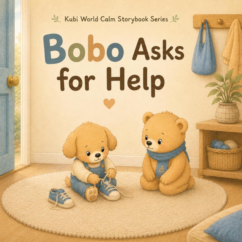 Bobo Asks for Help: A Gentle Story About Bravery, Trying, and Asking for Help (Kubi World Calm Storybook Series)
