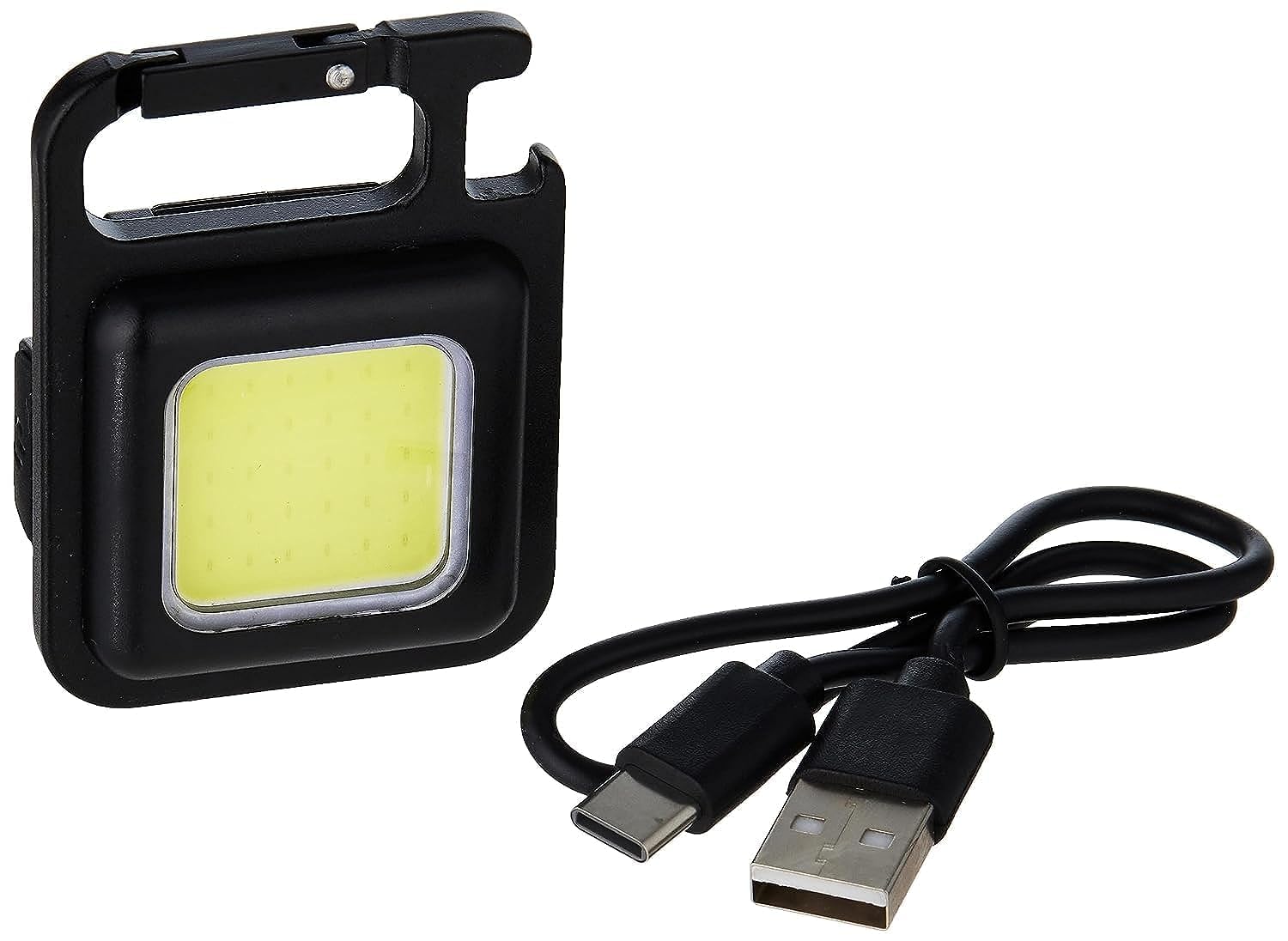 Pristar Metal Cob Small Flashlights Rechargeable 800 Lumens Keychain Mini Flashlight 4 Light Modes Portable Pocket Light with Folding Bracket Bottle Opener and Magnet Base for Camping Fishing, 2 Pack