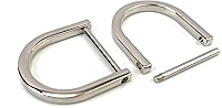 Vista 51 de 4 Piezas Anillos en D de Servicio Pesado Atornillables con Grillete de 1-1/2 Pulgadas Negro Gunmetal Forma de U Anillo D de Repuesto para Bolso
