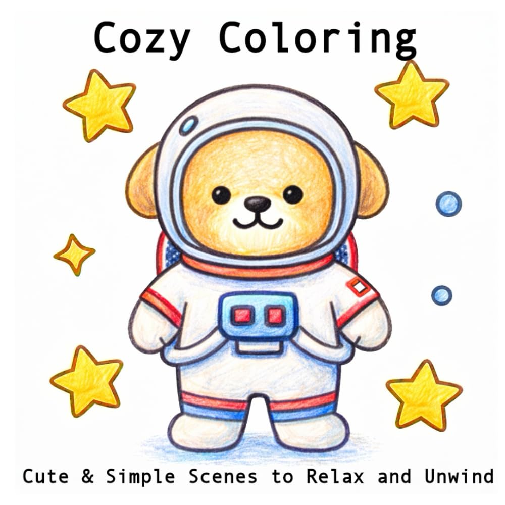 Cozy Coloring: Cute & Simple Scenes to Relax and Unwind: Adorable Animals and Peaceful Scenes to Color for Relaxation and Fun
