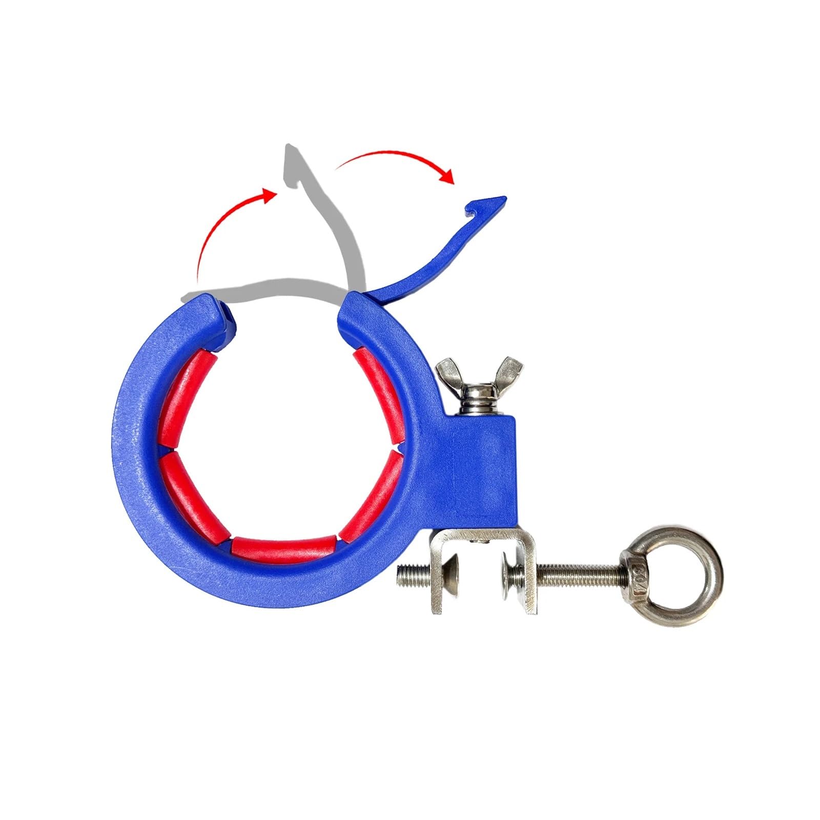 Nueva bandeja de cables, rodillo polea, decoración cableado, tendido, guía, herramienta auxiliar fijación, tracción Depósito(Blue 5pcs)