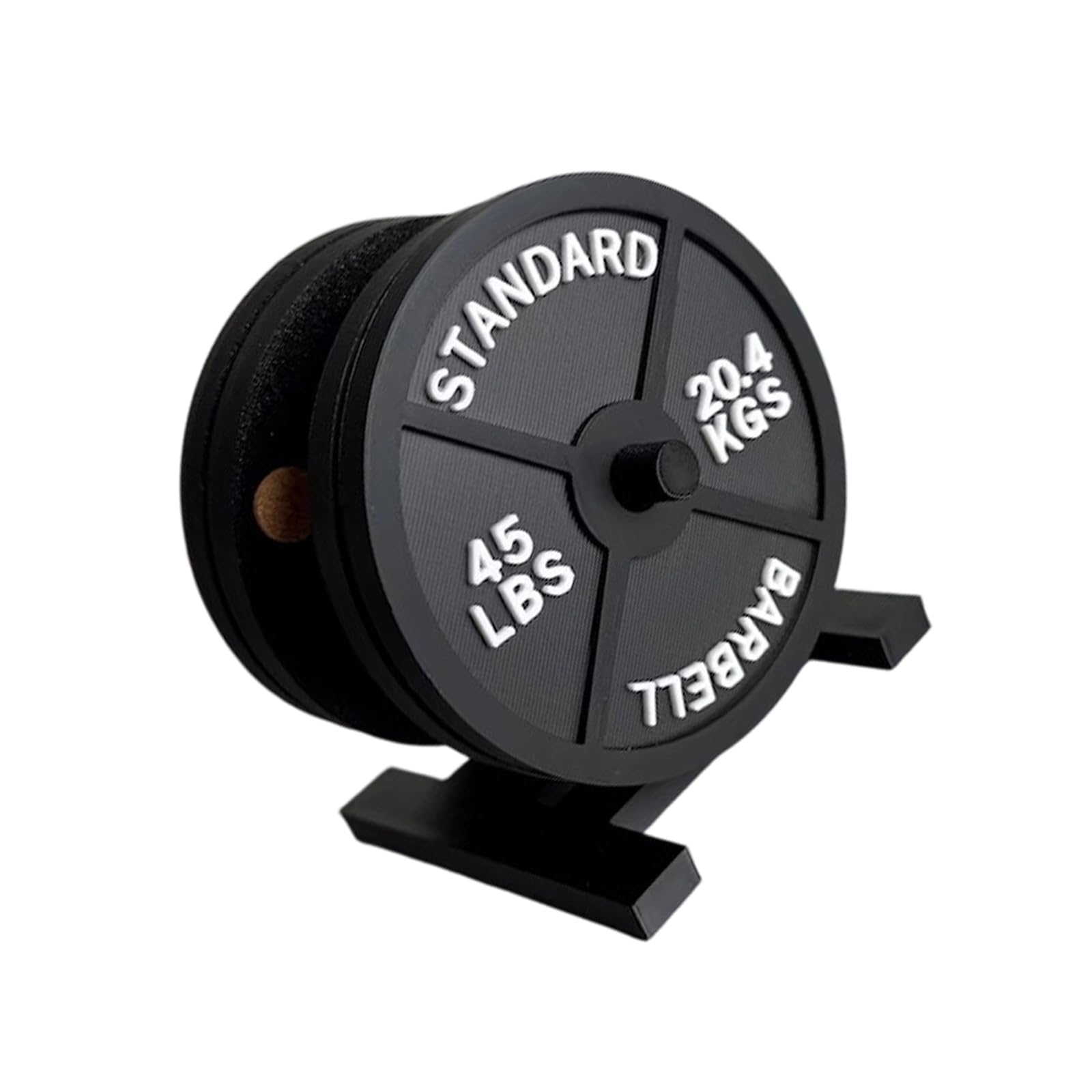 Barbell Bumper Plate Drink Coasters Nonslip Weight Coasters with Holder for Secure Beverage Placement Barbell Bumper