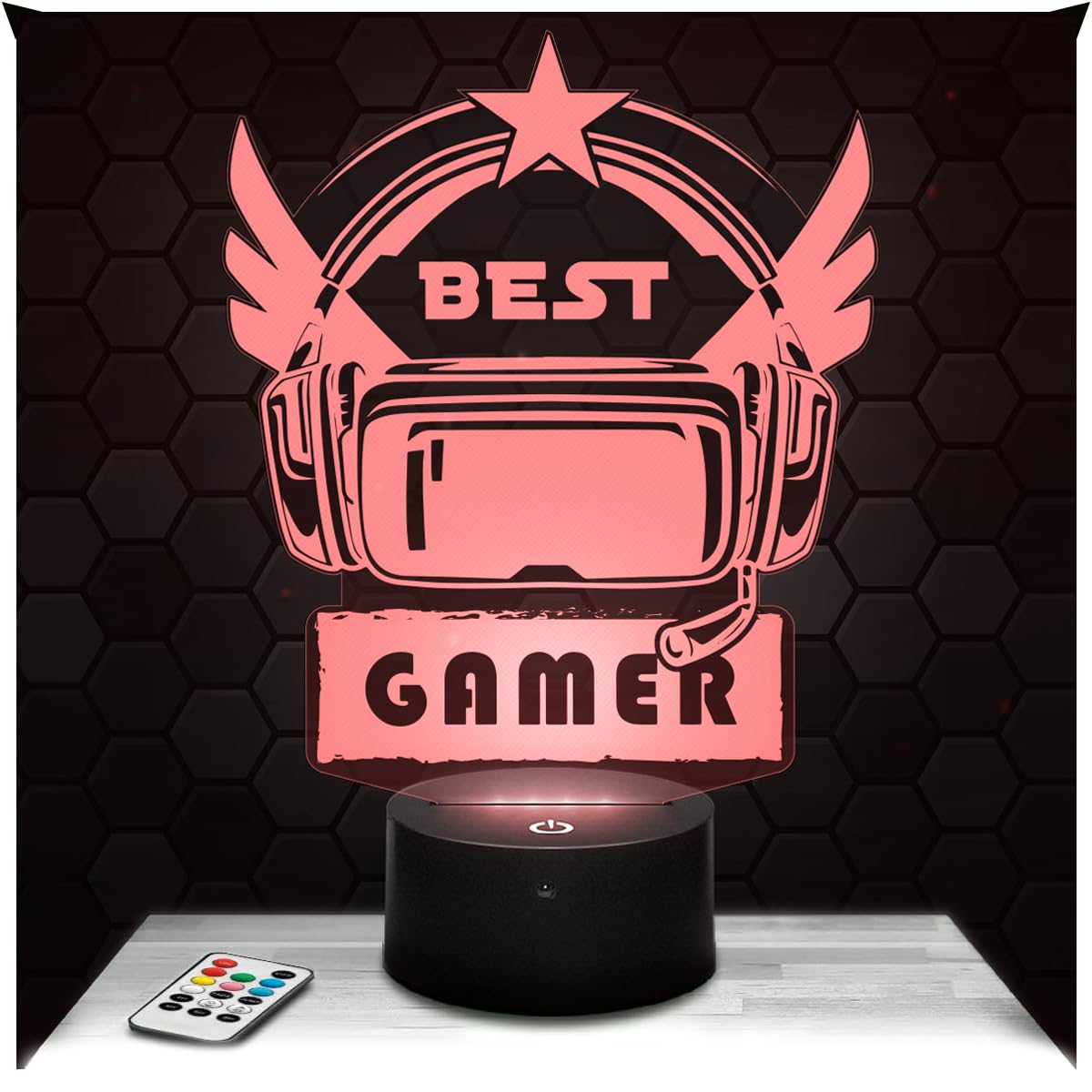 Lampephoto.fr - Best Gamer Gaming 3D Lamp Gamer Video Games Room Decor 3D Lamp Video Games Gift Idea Soft Light Decoration Night Light Decor, Original Christmas, Gift Idea for Teenagers TOP