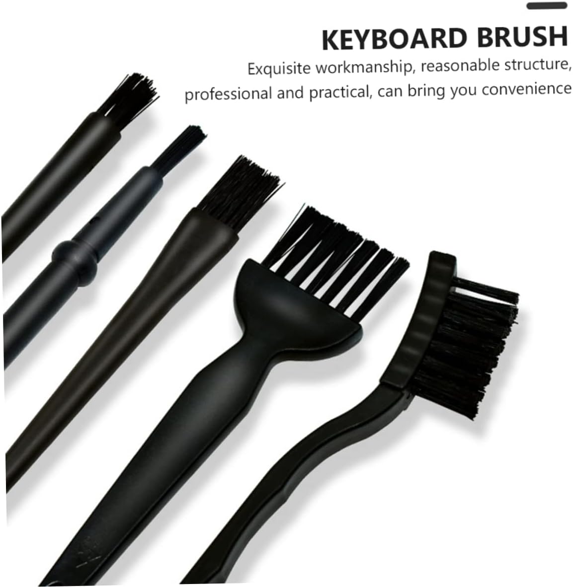 3sets Static Brush for Keyboard and PCB Cleaning Static Brush Kit Tweezers Safe for Electronics for Deep Cleaning Circuit Boards