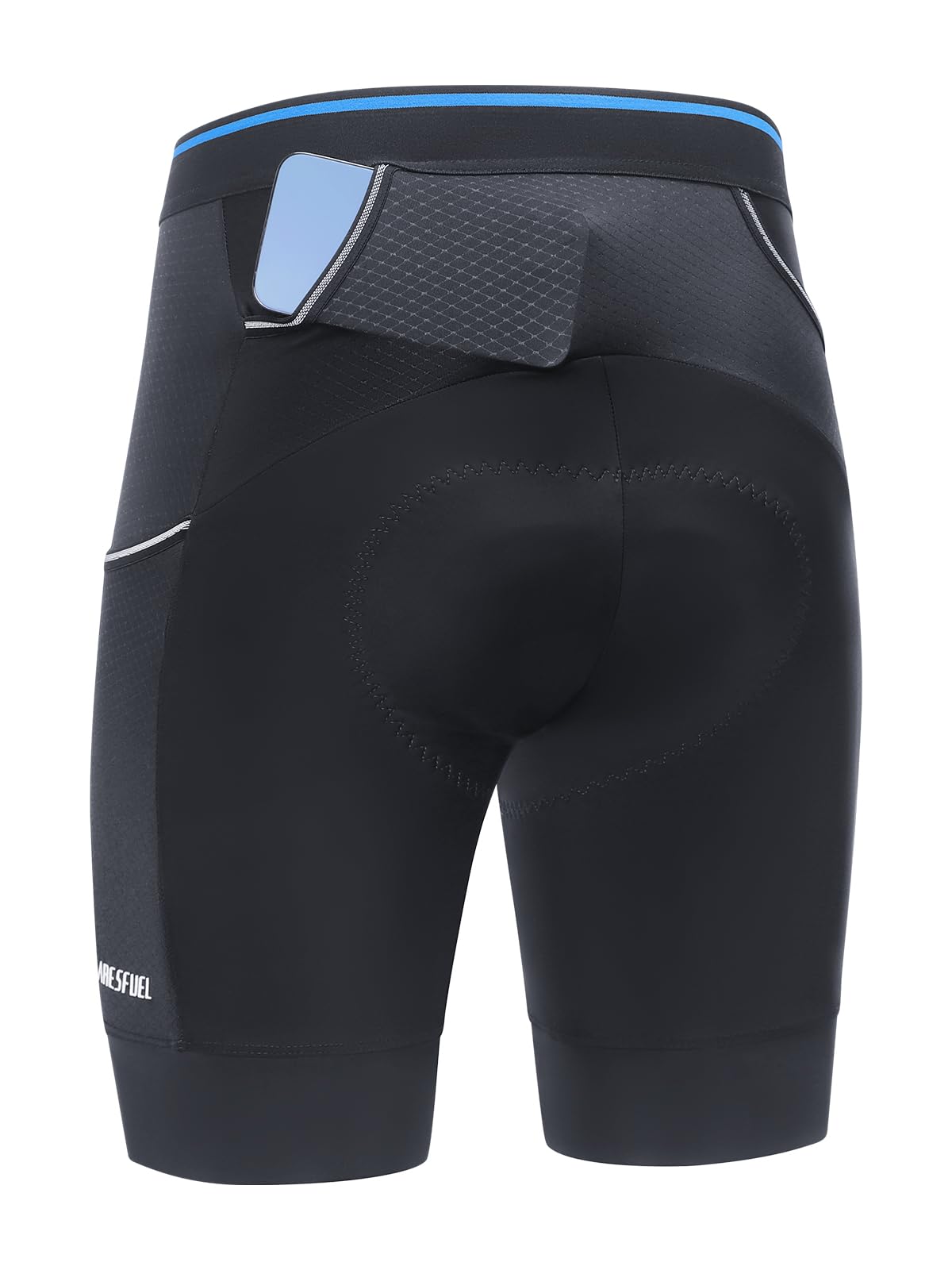 Culotte Acolchado para Hombre, 120kg/m³ Acolchado de Alta Densidad, Culotte con 3 Bolsillos 5001