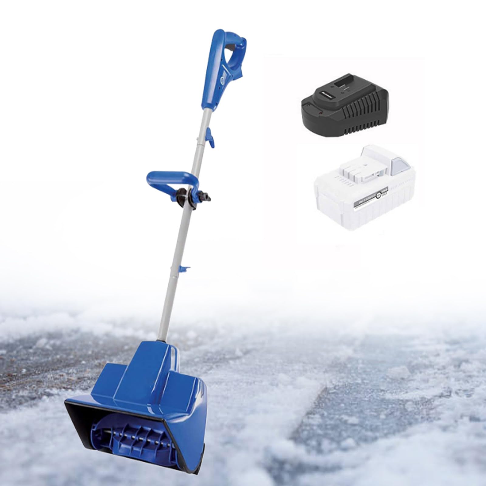 Pelle à neige électrique sans fil avec fonction soufflante pour un déneigement efficace
