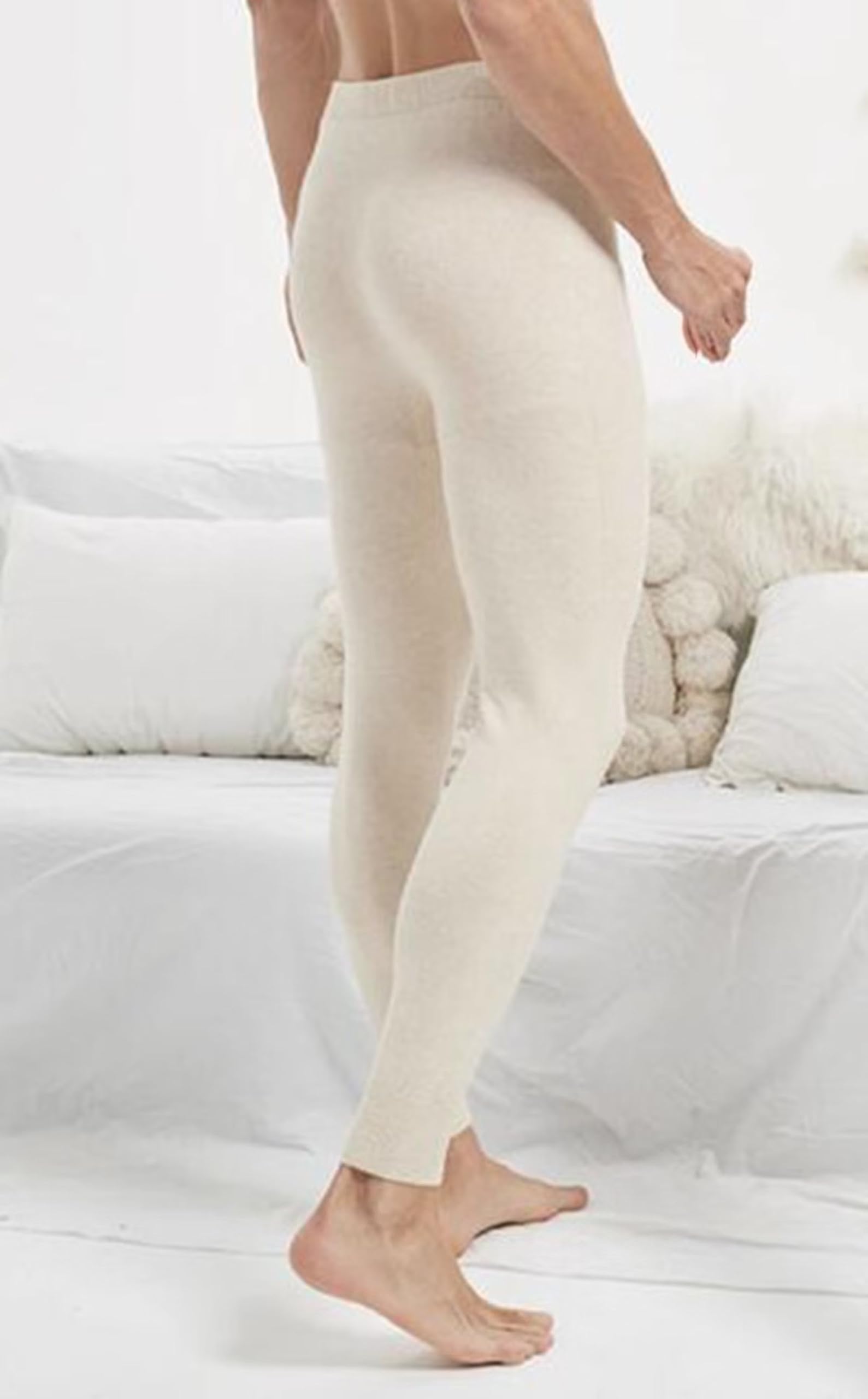 Pantalones Térmicos para Hombre,Pantalones de compresión cálidos de Invierno,97.1% Cachemira