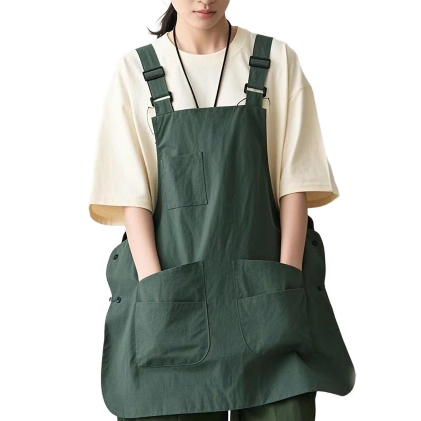 Xjdzineq Water Kitchen Apron for Cooking and Baking, Easy Comfortable Design for Chefs and Baristas Restaurant Apron