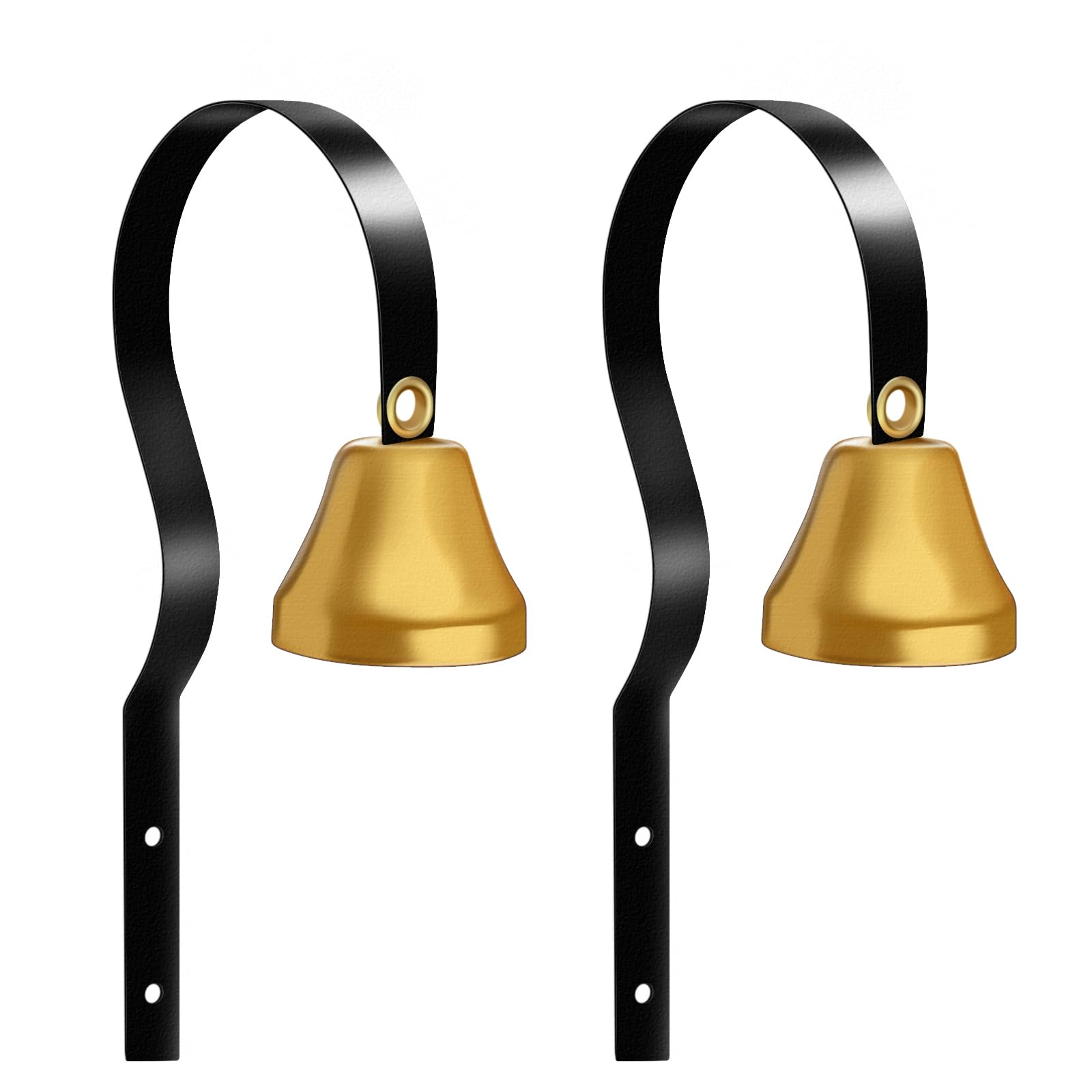 2Pcs Metal Dog Doorbell, Shopkeepers Doggy Training Bell Wall Mounted for Home Decoration Store Entry Door Chime, Store Door Bell for Housebreaking/