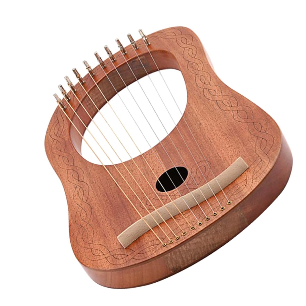 Kisangel Arpa Lira Corda Resistente Kit Di Strumenti Musicali in Legno Portatile Strumento Musicale Orchestrale Corde Per Principianti e Amanti