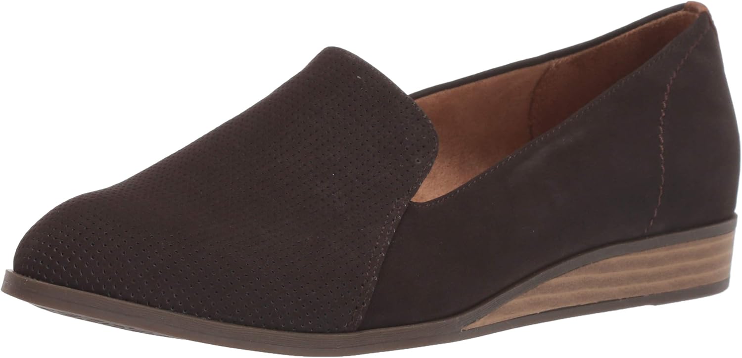 Dr. Scholl's Women's Devyn Loafer Flat 6 Chocolate Brown Smooth