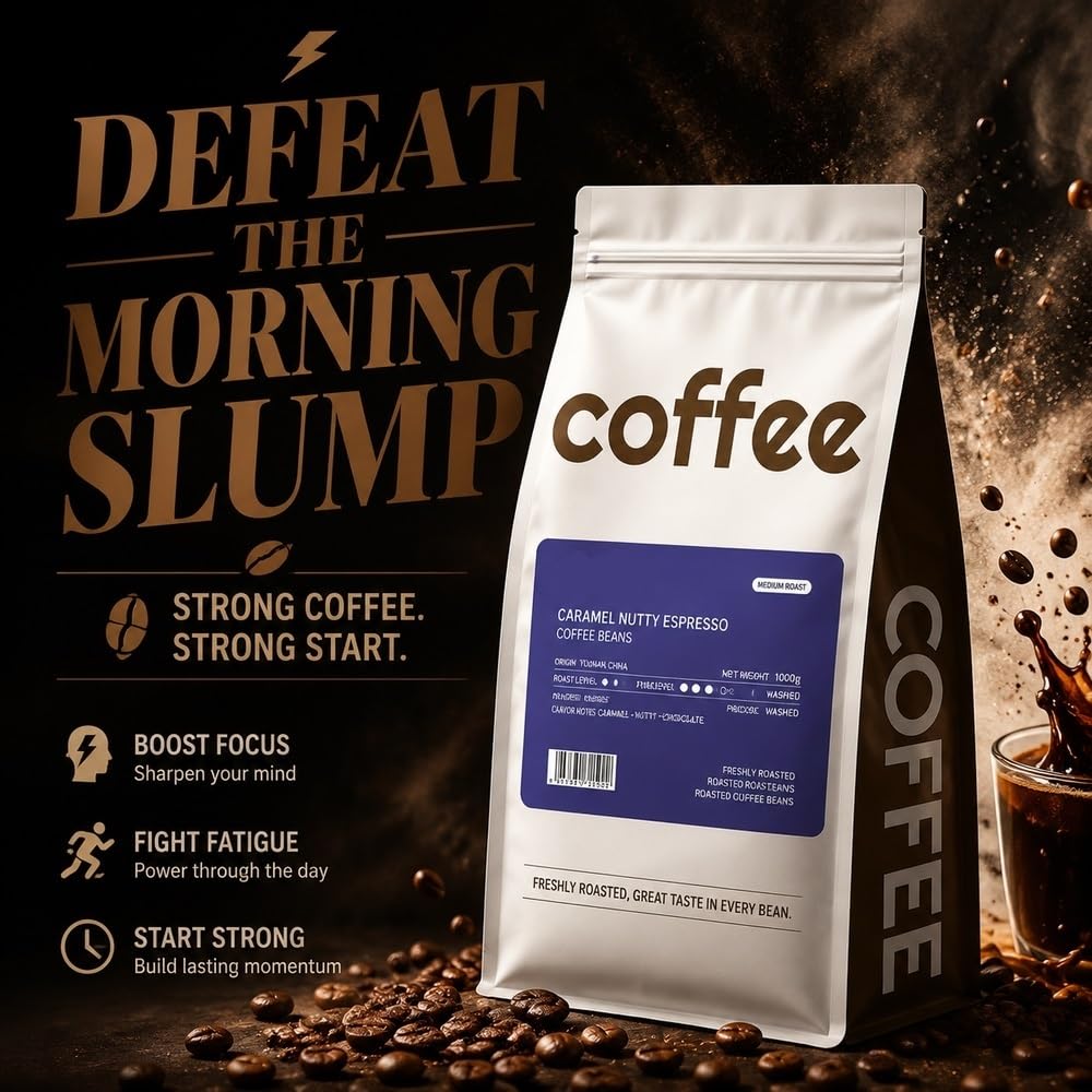 Miscela Espresso Medio-Scuro, Gusto Nocciola Caramello, Arabica, 1000g