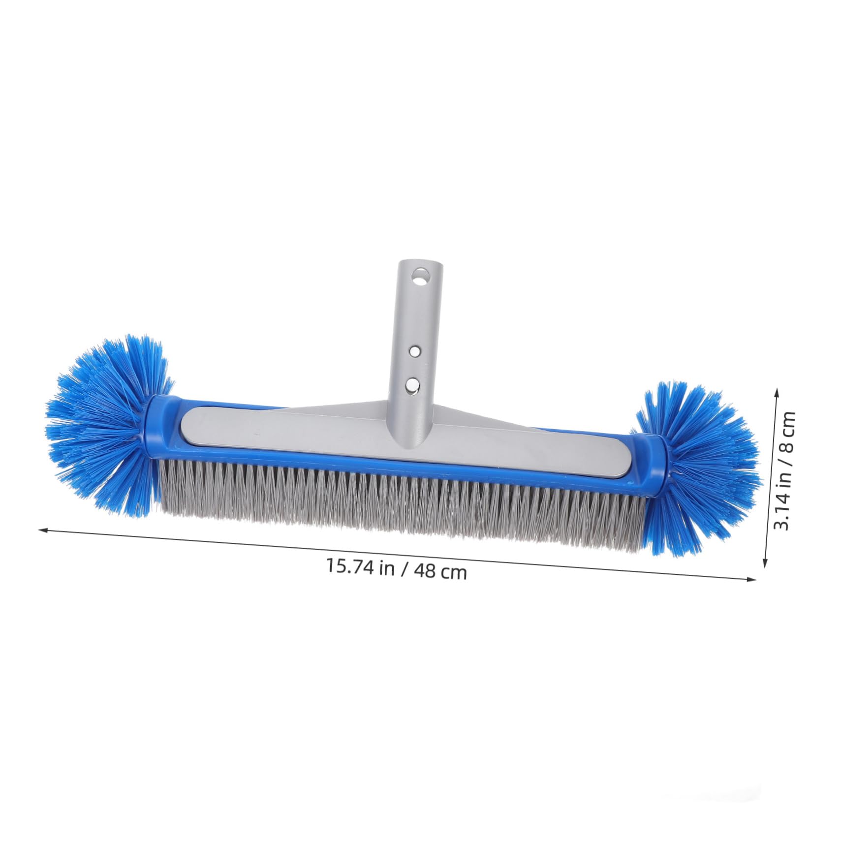 GALPADA Brosse de Piscine Robuste en Nylon et Aluminium pour Nettoyage Facile des Murs de Piscine, Accessoire Polyvalent pour Fête Entretien