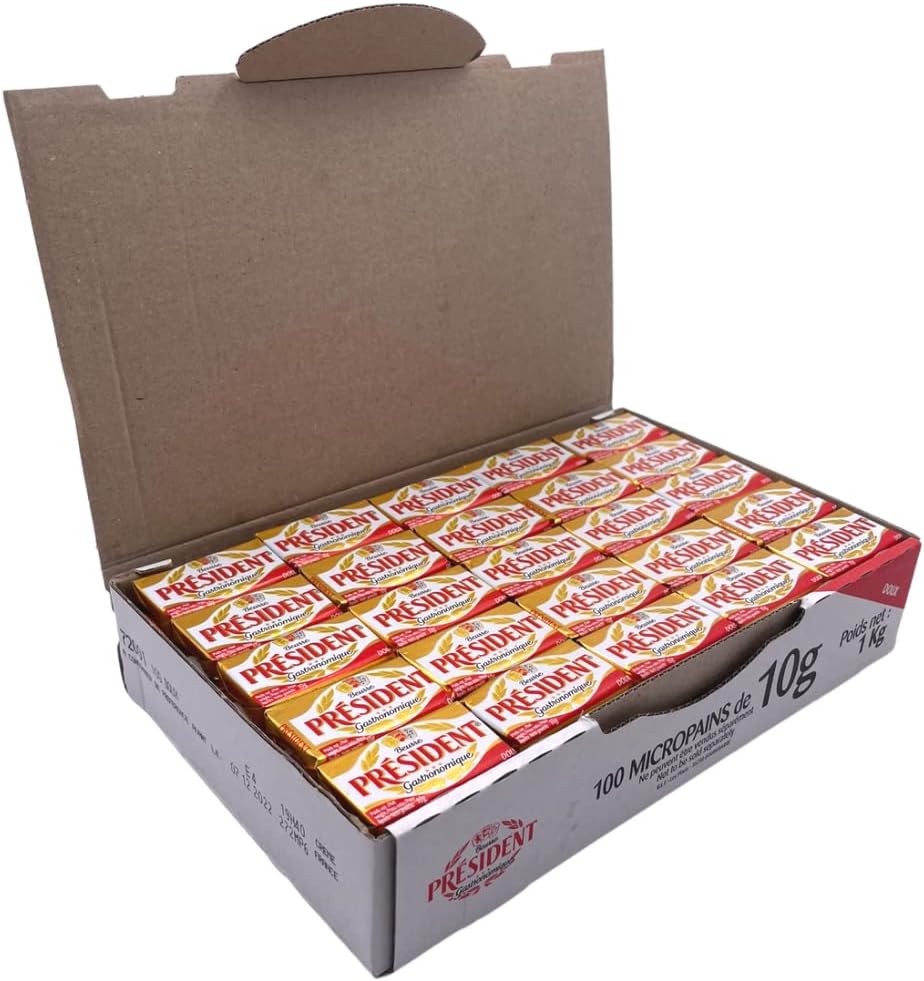 President Unsalted Butter Portions 100 x 10 Gram
