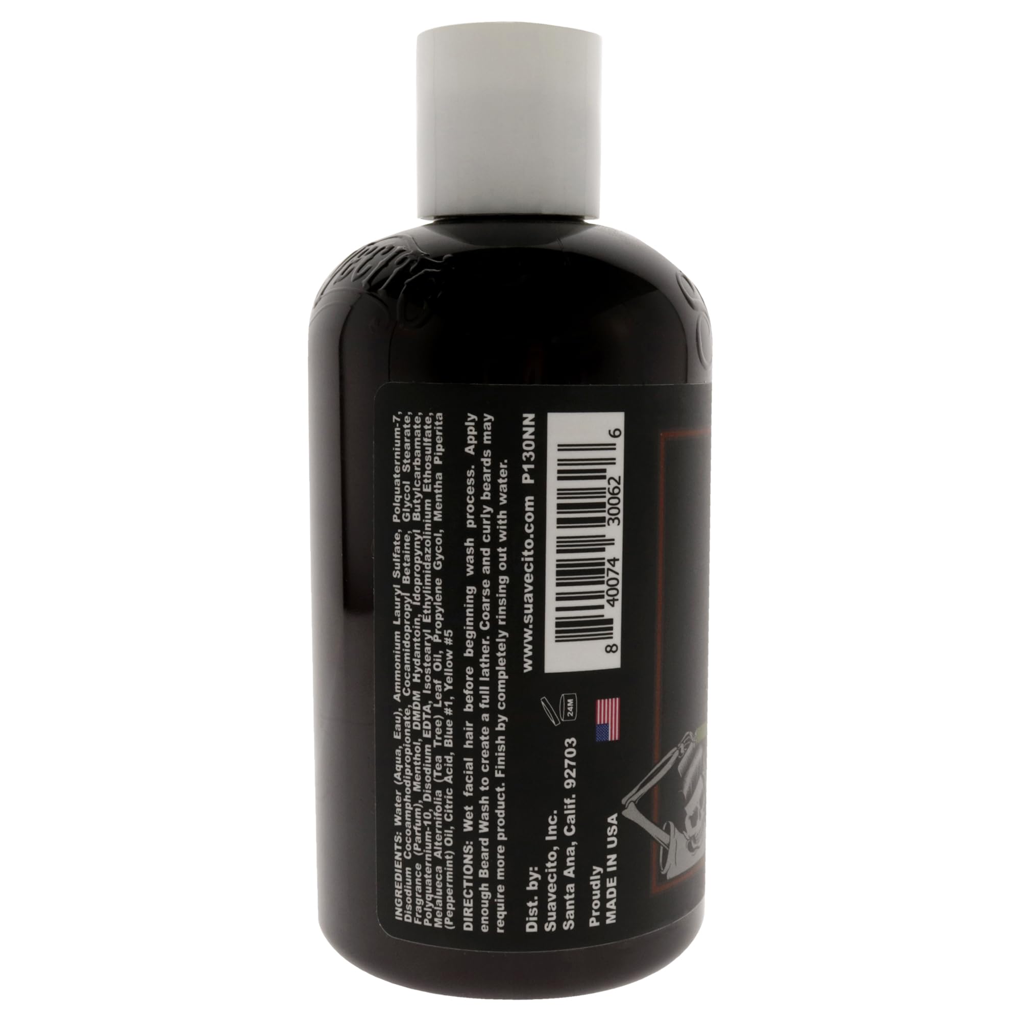 Beard Wash by Suavecito for Men - 8 oz Beard Wash