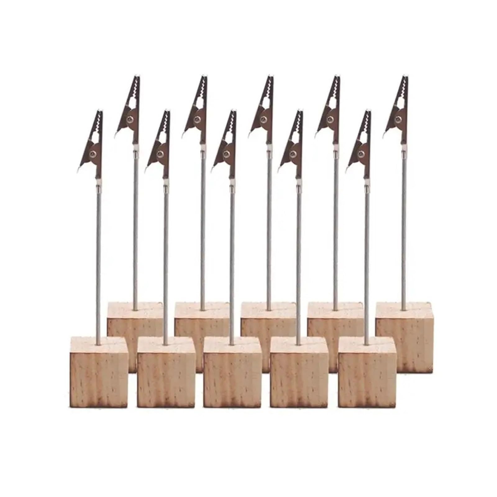 Lujauey Memo Clip Holder 20Pcs Card Holder DIY Iron Clip Message Fashion Office Desk Memo Paper Clips for Wedding Party Office Memo(Style D)