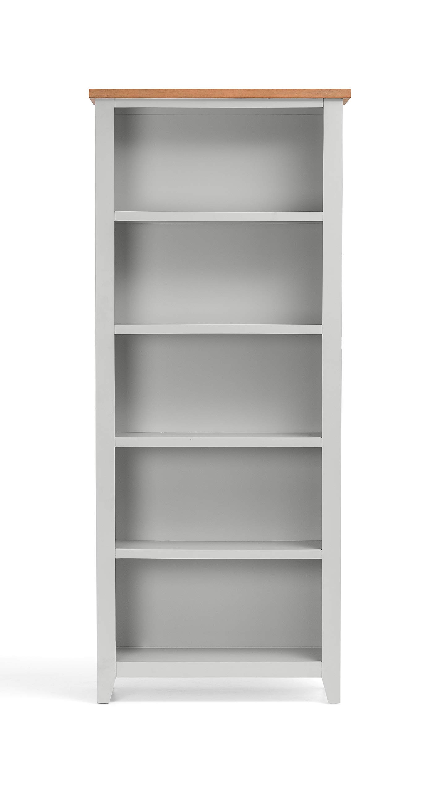 Julian Bowen Grey/ Oak Richmond Tall Bookcase, One Size