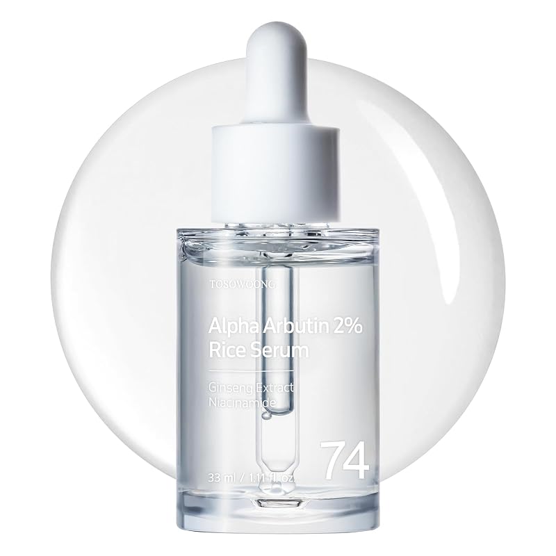 TOSOWOONG Sérum facial de arroz com Alpha Arbutin 2%, 2,82 oz