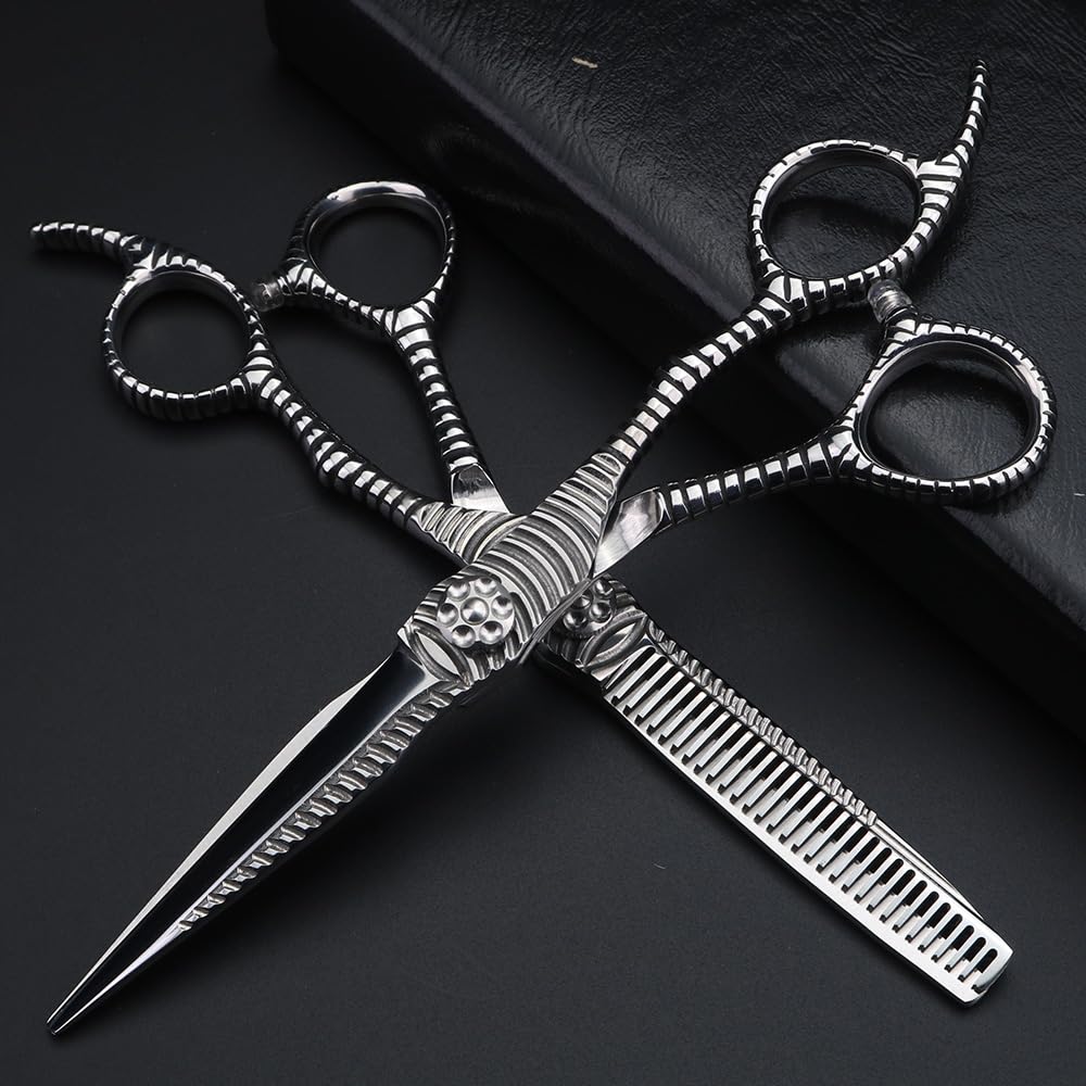 Haarschneideschere, 6-Zoll-CNC-Craft-Fortgeschrittene Haarschere Friseurschere Und Effilierscheren-Set