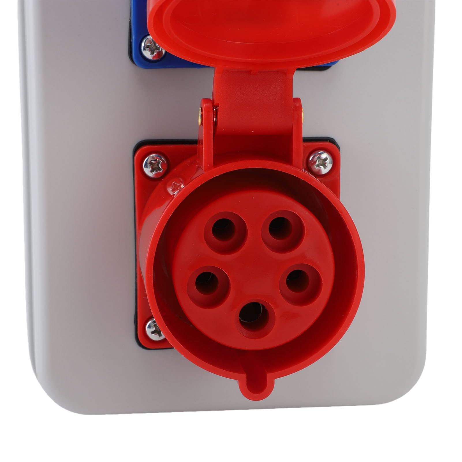 Walfront Scatola di Uscita Elettrica Industriale a Prova di Acqua Portatile Box di Distribuzione Esterno con Manico 490x140x90mm per Fabbrica di Cantiere