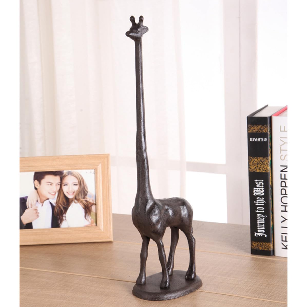Porte-mouchoirs girafe vintage en fer pour remplacer les boîtes jetables