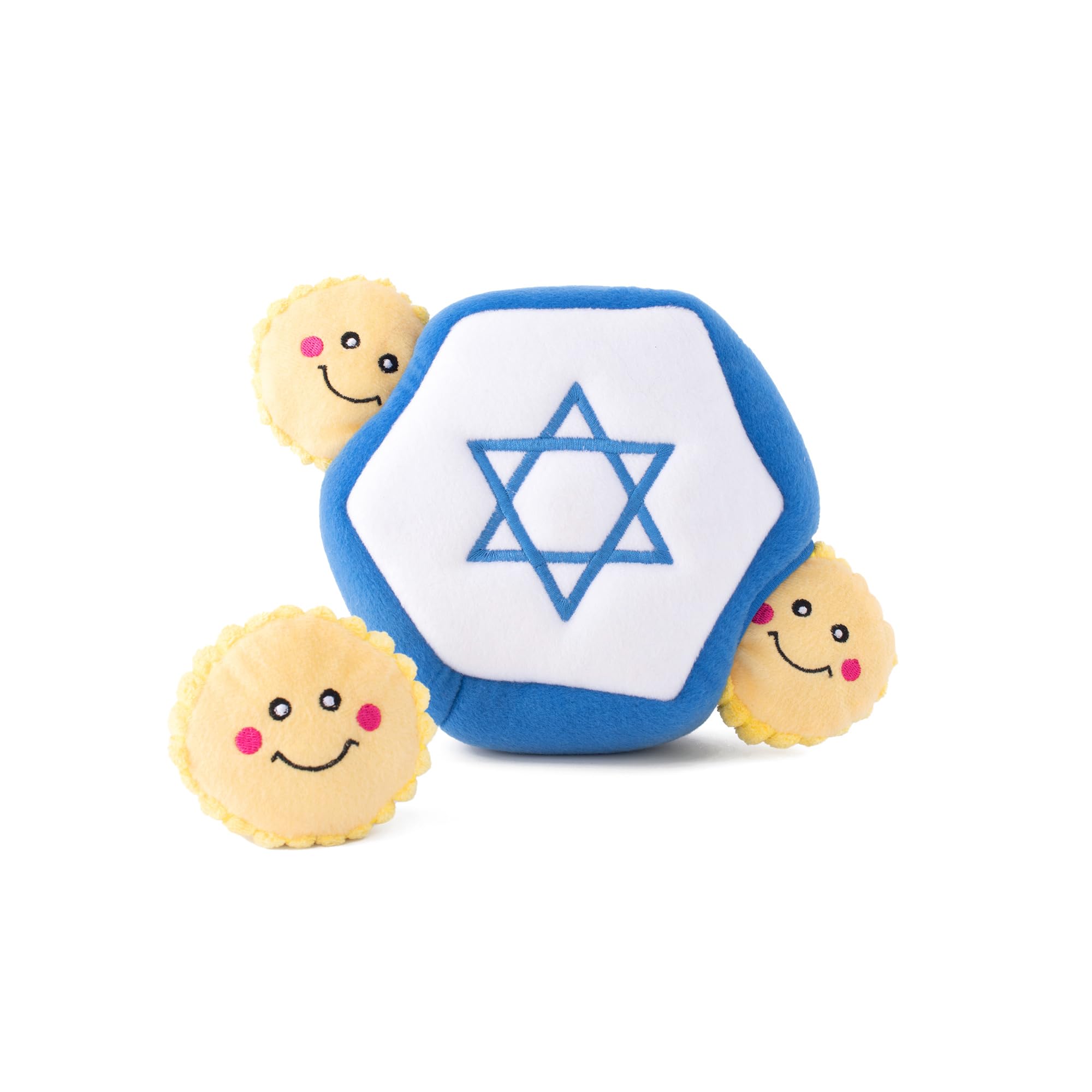ZippyPaws Hanukkah Burrow - Star of David, Multicolours, All Sizes