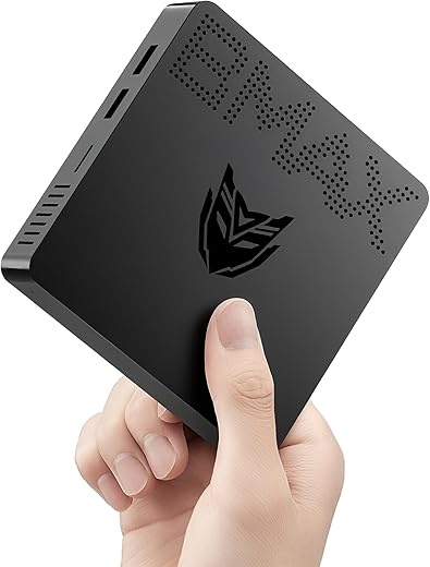 Bmax Mini PC B1 Pro Intel Gemini Lake N4000 (Up to 2.6GHz), 8GB LPDDR4 128GB eMMC Support M.2 SSD Expansion (512GB/2TB), 4K Dual Display 2.4G/5G...